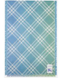 Burberry - Gradient Check Wool Silk Scarf - Lyst