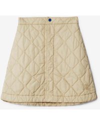 Burberry - Quilted Nylon Mini Skirt - Lyst