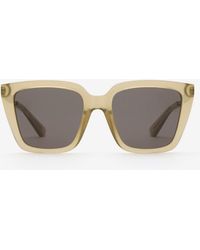 Burberry - Check Engraved Square Sunglasses​ - Lyst