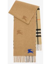 Burberry - Reversible Knight Check Cashmere Scarf - Lyst
