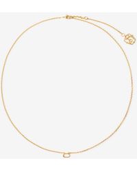 Burberry - Charm Fine Chain Necklace - Lyst