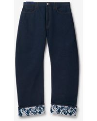 Burberry - Jeans aus schwerem Denim in legerer Passform - Lyst