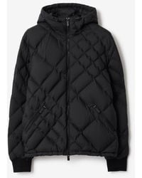 Burberry - Check-Stitch Nylon Doversgreen Puffer Jacket - Lyst