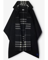 Burberry - Reversible Check Cashmere Cape - Lyst
