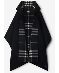 Burberry - Reversible Check Cashmere Cape - Lyst