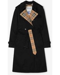 Burberry - Long Gabardine Lakefield Trench Coat - Lyst