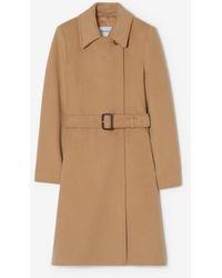 Burberry - Wool Cashmere Tailored Coat - Lyst