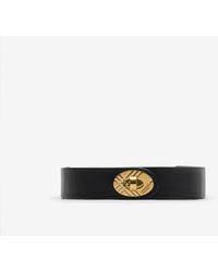 Burberry - Crocodile-Effect Leather Cotswolds Belt - Lyst