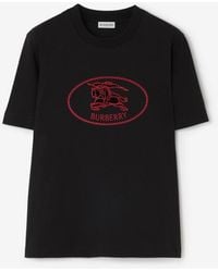Burberry - Knight Stamp Cotton T-Shirt - Lyst