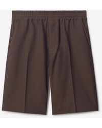 Burberry - Wool Tailored Shorts - Lyst
