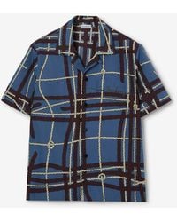Burberry - Relaxed Fit Knot Check Cotton Shirt - Lyst