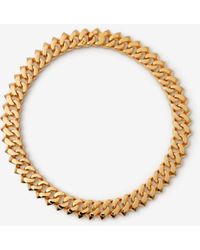Burberry - Thorn Cuban Chain Necklace - Lyst