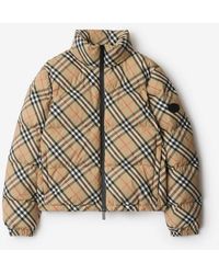 Burberry - Check Ambleside Puffer Jacket - Lyst