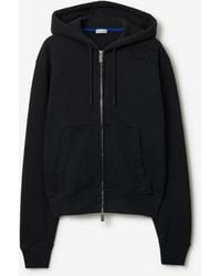 Burberry - Classics Cotton Zip Hoodie - Lyst