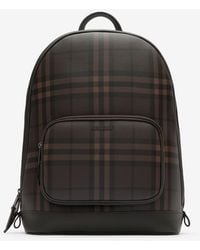 Burberry - City Check Zip Backpack - Lyst