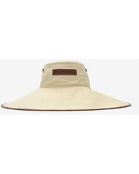 Burberry - Logo Gabardine Sun Hat - Lyst