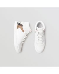 Burberry mens high top shoes Clearance