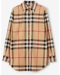 Burberry - Luka Checked Stretch-cotton Shirt - Lyst