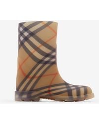 Burberry - Childrens Check Rubber Marsh High Boots - Lyst