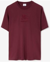 Burberry - Baumwoll-T-Shirt mit EKD-Motiv - Lyst