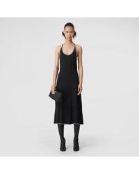 Burberry Sleeveless Crystal-embellished Jersey Gown - Black