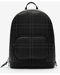 Burberry - City Check Zip Backpack - Lyst