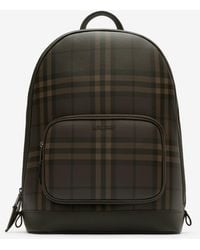 Burberry - City Check Zip Backpack - Lyst
