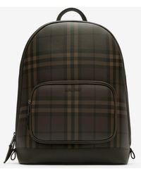 Burberry - City Check Zip Backpack - Lyst