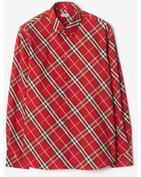 Burberry - Relaxed Fit Check Cotton Shirt - Lyst