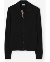 Burberry - Wool Cardigan - Lyst