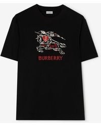 Burberry - Heart Knight Cotton T-Shirt - Lyst