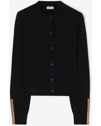 Burberry - Wool Cardigan - Lyst