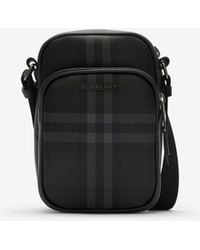 Burberry - Mini City Check Crossbody Bag - Lyst