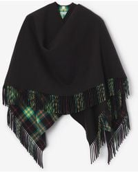 Burberry - Wool Blanket Cape - Lyst