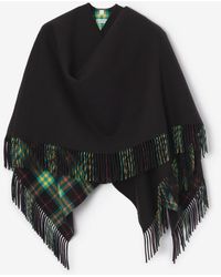 Burberry - Wool Blanket Cape - Lyst