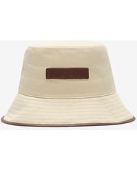 Burberry - Logo Gabardine Bucket Hat - Lyst