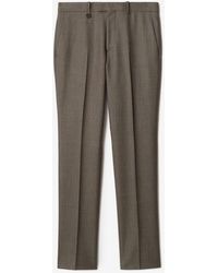 Burberry - Sharkskin Wool Tailored Trousers - Lyst