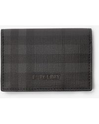 Burberry - City Check Bifold Card Case - Lyst