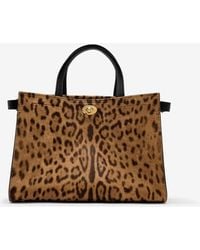 Burberry - Small Leopard Print Cotswolds Tote - Lyst