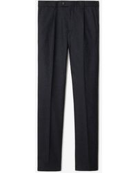 Burberry - Wool Flannel Tailored Trousers - Lyst