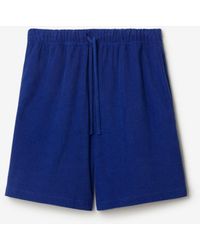 Burberry - Cotton Towelling Shorts - Lyst