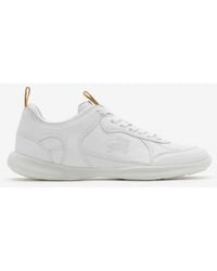 Burberry - Leather Matrix Sneakers - Lyst
