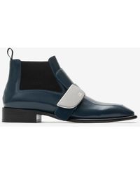Burberry - Leather Shield Chelsea Boots - Lyst