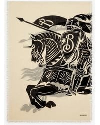 Burberry - Wide Ekd Wool Scarf - Lyst