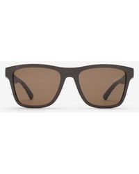 Burberry - Textured Check Square Sunglasses - Lyst