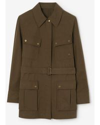 Burberry - Gabardine Safari Jacket - Lyst