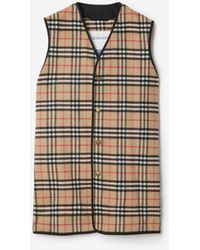 Burberry - Check Wool Cashmere Warmer - Lyst
