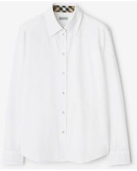 Burberry - Regular Fit Cotton Poplin Shirt - Lyst