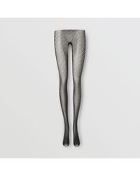 Burberry Monogram Motif Tights - Black