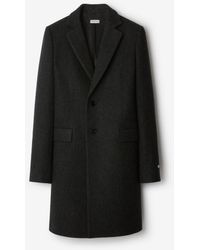 Burberry - Wool Tailored Coat - Lyst